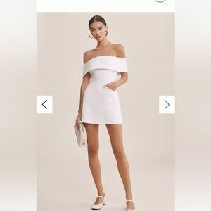 BHLDN Ingrid Off-The-Shoulder Mini Dress ANTHROPOLOGIE SIZE M